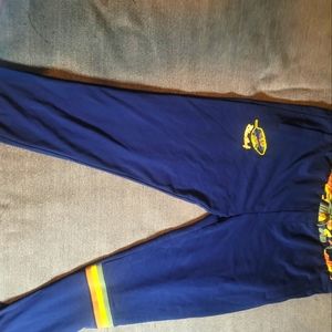 Black leaf joggers and hoodie